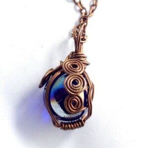 Wire wrapped necklace